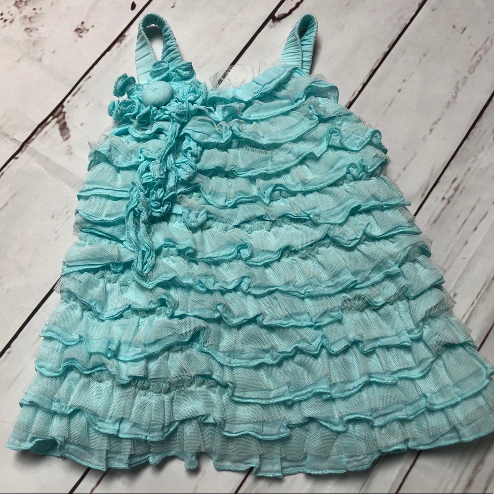 ‼️Blue Ruffle Top and Short Set - Picture 2 of 5
